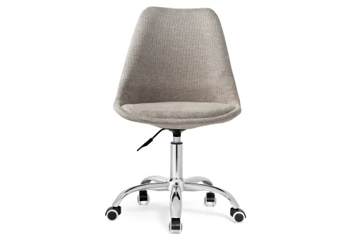 Компьютерное кресло Kolin cappuccino / chrome 15788 Woodville, капучино/ткань, ножки/металл/хром, размеры - *910***490*520 фото 3
