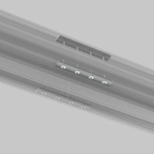 Комплект прямых соединителей для демпферного шинопровода, 4 шт Magnetic track system Exility TRA034D-C-42S Maytoni серебряный в стиле для светильников серии Magnetic track system Exility натяжной потолок exility тонкая магнитная фото 4