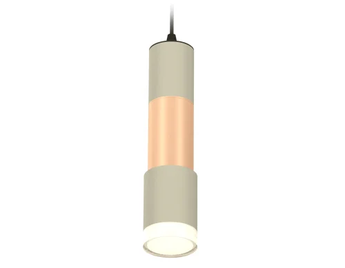 Светильник подвесной XP7423062 Ambrella light золотой серый 1 лампа, основание серое в стиле хай-тек современный трубочки фото 2