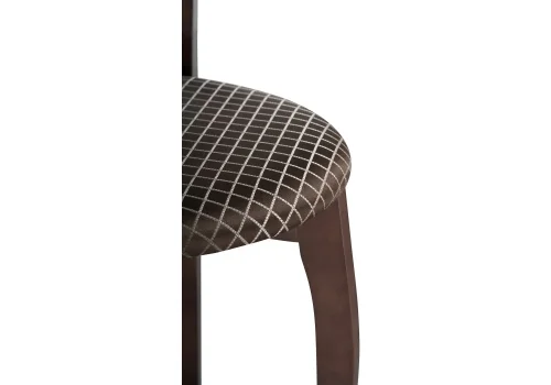 Деревянный стул Валери орех / коричневый 450680 Woodville, коричневый/ткань, ножки/массив бука дерево/орех, размеры - ****400*480 фото 6
