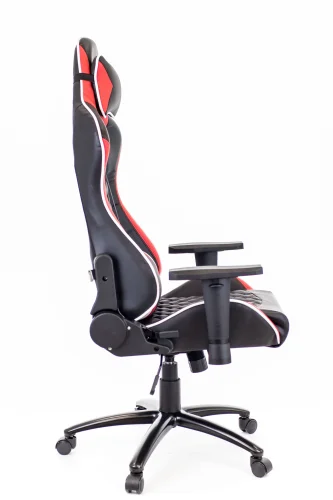 Геймерское кресло Lotus S11 Экокожа Красный EP-lotus s11 eco black/red Everprof, красный чёрный/экокожа, ножки//, размеры - 1280*1360***700* фото 2