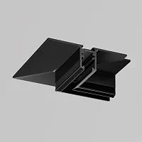 Коннектор угловой встраиваемый под ГКЛ 9,5 мм Magnetic track system Levity TRA184CL-12B Maytoni чёрный в стиле хай-тек современный для светильников серии Magnetic track system Levity встраиваемый levity магнитная