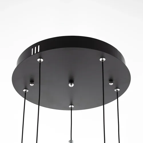 Светильник подвесной LED Signature CL247023 Citilux чёрный дымчатый на 1 лампу, основание чёрное в стиле современный каскад фото 4