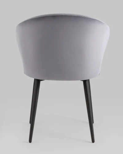 Стул с подлокотниками Codo велюр серый УТ000039137 Stool Group, /, ножки//, размеры - *790***620*570 фото 5