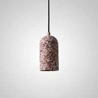 Светильник подвесной RUNEL pink 189833-23 ImperiumLoft розовый 1 лампа, основание бронзовое в стиле скандинавский 
