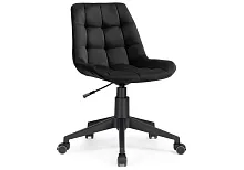 Компьютерное кресло Келми 1 черный / черный 518301 Woodville, чёрный/велюр, ножки/пластик/чёрный, размеры - *880***510*610