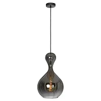 Светильник подвесной LSP-8515 Lussole серый чёрный 1 лампа, основание чёрное в стиле современный выдувное