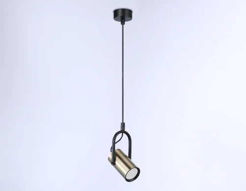 Светильник подвесной TA13198 Ambrella light бронзовый 1 лампа, основание чёрное в стиле современный хай-тек  фото 2
