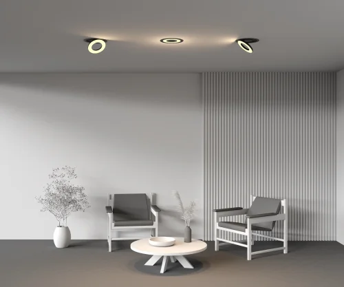 Светильник точечный LED Vector 2700K 12Вт 100° DL102-12W2.7K-B Maytoni чёрный на 1 лампу, основание чёрное в стиле современный хай-тек круглый фото 9