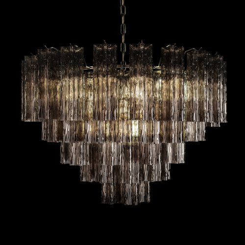 Люстра подвесная Мурано / Murano 10580/800 Smoke LOFT IT дымчатая на 18 ламп, основание бронзовое в стиле арт-деко современный фото 4 Люстра подвесная Мурано / Murano 10580/800 Smoke LOFT IT дымчатая на 18 ламп, основание бронзовое в стиле арт-деко современный фото 4