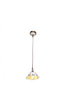 Светильник подвесной PALERMO 653.1 Lucia Tucci бежевый 1 лампа, основание белое в стиле прованс 