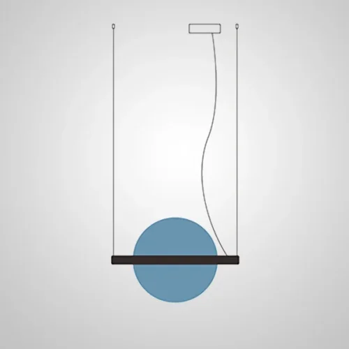 Светильник подвесной LIBERTY L110 Red 208567-23 ImperiumLoft красный на 1 лампу, основание чёрное в стиле современный фото 17