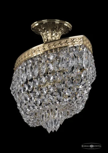 Люстра потолочная хрустальная 19273/45IV G Bohemia Ivele Crystal прозрачная на 4 лампы, основание золотое в стиле классический sp фото 2