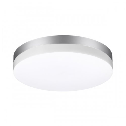 Потолочный светильник LED Opal 358887 Novotech уличный IP54 серебряный 1 лампа, плафон белый в стиле хай-тек современный LED