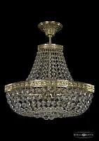 Светильник потолочный 19283/H1/35IV G Bohemia Ivele Crystal прозрачный 2 лампы, основание золотое в стиле классика sp