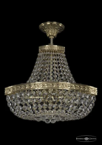 Светильник потолочный 19283/H1/35IV G Bohemia Ivele Crystal прозрачный 2 лампы, основание золотое в стиле классический sp