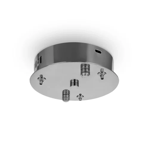 Светильник подвесной LED с пультом Tier FR5257PL-L17CH Freya прозрачный на 1 лампу, основание хром в стиле современный кольца фото 2