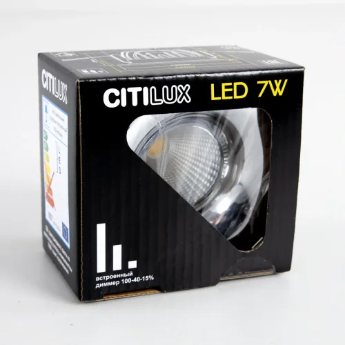 Светильник точечный LED Гамма CLD004NW1 Citilux хром 1 лампа, основание хром в стиле современный  фото 8