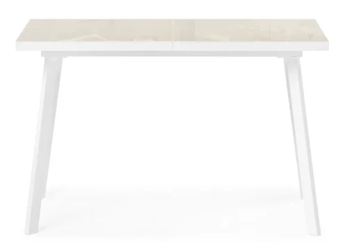 Стеклянный стол Маккензи 120(150)х70х77 латте / белый 551090 Woodville столешница бежевая из стекло лдсп фото 2