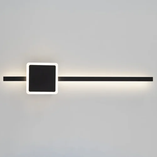 Бра с выключателем LED Стиг CL203411 Citilux чёрный на 1 лампа, основание чёрное в стиле хай-тек современный отражённый свет фото 4