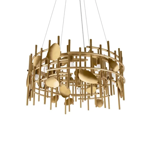 Светильник подвесной Escama 10396/600C LOFT IT золотой на 10 ламп, основание золотое в стиле современный фото 3