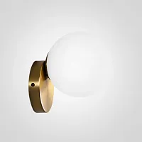Бра Tongue 101382-26 ImperiumLoft прозрачный 1 лампа, основание латунь в стиле модерн молекула шар