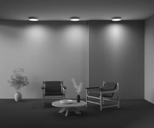 Светильник потолочный LED Zon C032CL-36W3K-RD-MG Maytoni белый на 1 лампу, основание матовое золото в стиле современный круглый тарелка фото 14