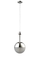 Светильник подвесной TRUENA SP1 NICKEL Crystal Lux прозрачный 1 лампа, основание никель в стиле модерн 