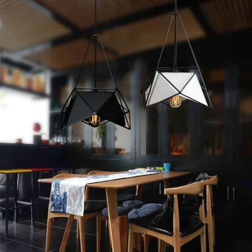 Светильник подвесной RODS D 214094-26 ImperiumLoft чёрный на 1 лампу, основание чёрное в стиле современный фото 5