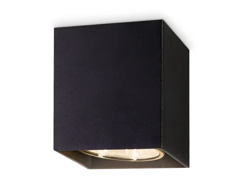 Светильник накладной TN213141 Ambrella light чёрный 1 лампа, основание чёрное в стиле минимализм хай-тек квадратный