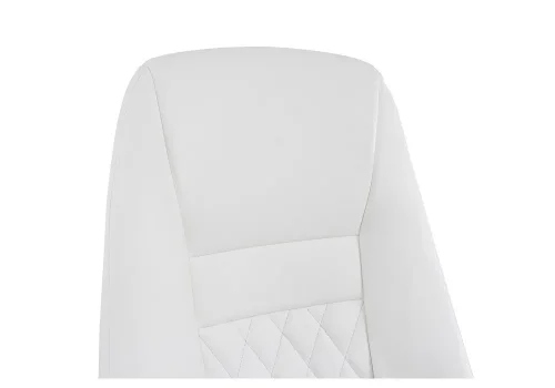 Компьютерное кресло Aragon белое 1738 Woodville, белый/искусственная кожа, ножки/металл/хром, размеры - *1220***620*720 фото 7