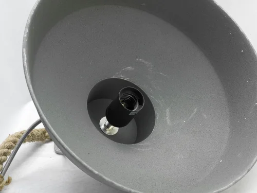 Светильник подвесной лофт Brentwood GRLSP-9878 Lussole серый 1 лампа, основание серое в стиле лофт  фото 4