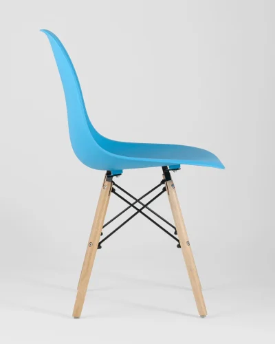 Стул EAMES, бирюзовый УТ000037588 Stool Group, /, ножки/массив бука/бежевый, размеры - *815***460*530 фото 9