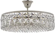 Люстра потолочная хрустальнаяSara E 1.3.40.105 S Arti Lampadari прозрачная на 6 ламп, основание серебряное в стиле классика 