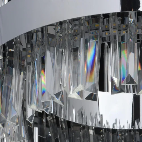 Люстра подвесная LED с пультом Аделард 642014601 MW-Light прозрачная на 1 лампа, основание хром в стиле классический с пультом фото 8