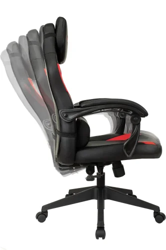 Кресло игровое Zombie Defender черный/красный эко.кожа УТ000036635 Stool Group, чёрный/экокожа, ножки/пластик/чёрный, размеры - ***** фото 9