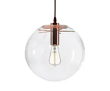 Светильник подвесной Меркурий 07564-30,21 Kink Light прозрачный 1 лампа, основание медь в стиле современный шар