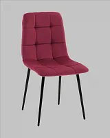 Стул Одди NEW велюр красный УТ000041289 Stool Group, красный/велюр, ножки/металл/чёрный, размеры - *****