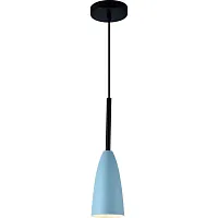 Светильник подвесной Lusso 2050/07/01P Stilfort голубой 1 лампа, основание чёрное в стиле современный 