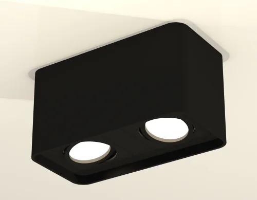 Светильник накладной XS7851010 Ambrella light чёрный 2 лампы, основание чёрное в стиле хай-тек современный прямоугольный фото 4