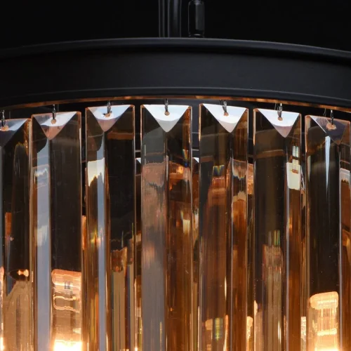Светильник подвесной Гослар 498015203 MW-Light прозрачный янтарный 3 лампы, основание чёрное в стиле современный  фото 10