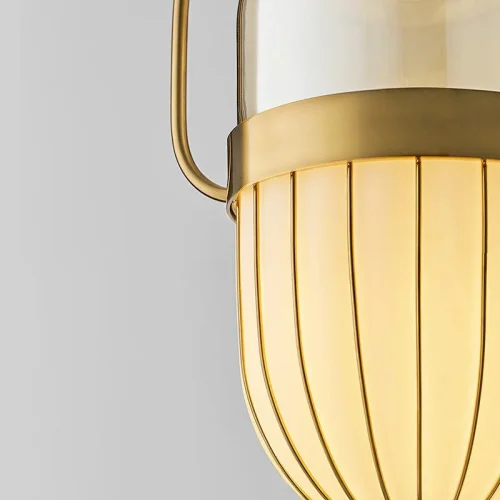 Светильник подвесной TEND 141066-26 ImperiumLoft белый 1 лампа, основание золотое в стиле современный  фото 6