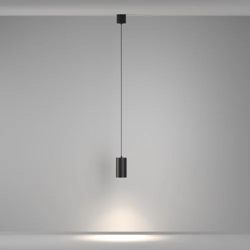Светильник подвесной LED Vol P100PL-20W4K-B Maytoni чёрный 1 лампа, основание чёрное в стиле современный хай-тек трубочки фото 4