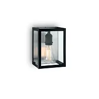 Бра лофт IGOR AP1 Ideal Lux прозрачный на 1 лампу, основание чёрное в стиле лофт 
