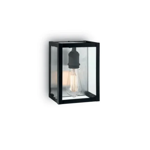 Бра лофт IGOR AP1 Ideal Lux прозрачный на 1 лампа, основание чёрное в стиле лофт 