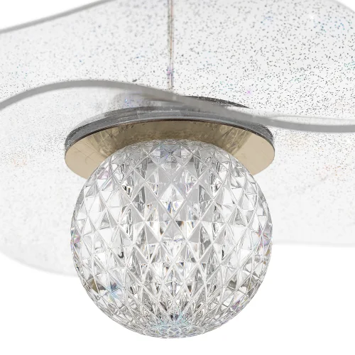 Светильник подвесной LED Signature CL247051 Citilux прозрачный на 1 лампу, основание бронзовое в стиле современный флористика фото 3