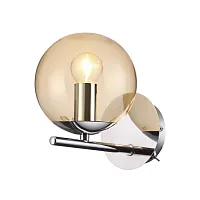 Бра Sierra 4454/1WA Lumion янтарный 1 лампа, основание хром в стиле современный хай-тек 