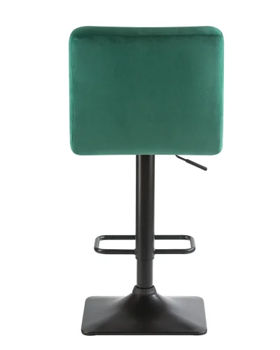 Стул барный 5018-LM DOMINIC, цвет сиденья зеленый велюр (MJ9-88), цвет основания черный Dobrin, зелёный/велюр, ножки/металл/чёрный, размеры - 940*1150***420*520 фото 5