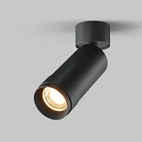 Светильник накладной LED Focus Zoom C055CL-L12W2.7K-Z-B Maytoni чёрный на 1 лампу, основание чёрное в стиле современный хай-тек трубочки