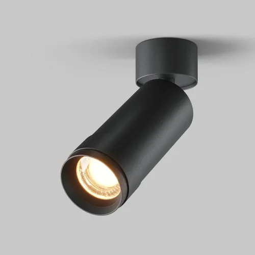 Светильник накладной LED Focus Zoom C055CL-L12W2.7K-Z-B Maytoni чёрный на 1 лампу, основание чёрное в стиле современный хай-тек трубочки